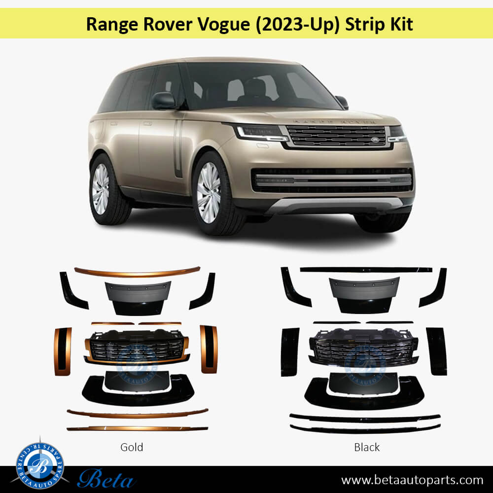 Range Rover Vogue (2023-Up), Strip Kit (Black), China Range Rover Vogue (2023-Up), Strip Kit (Black), China